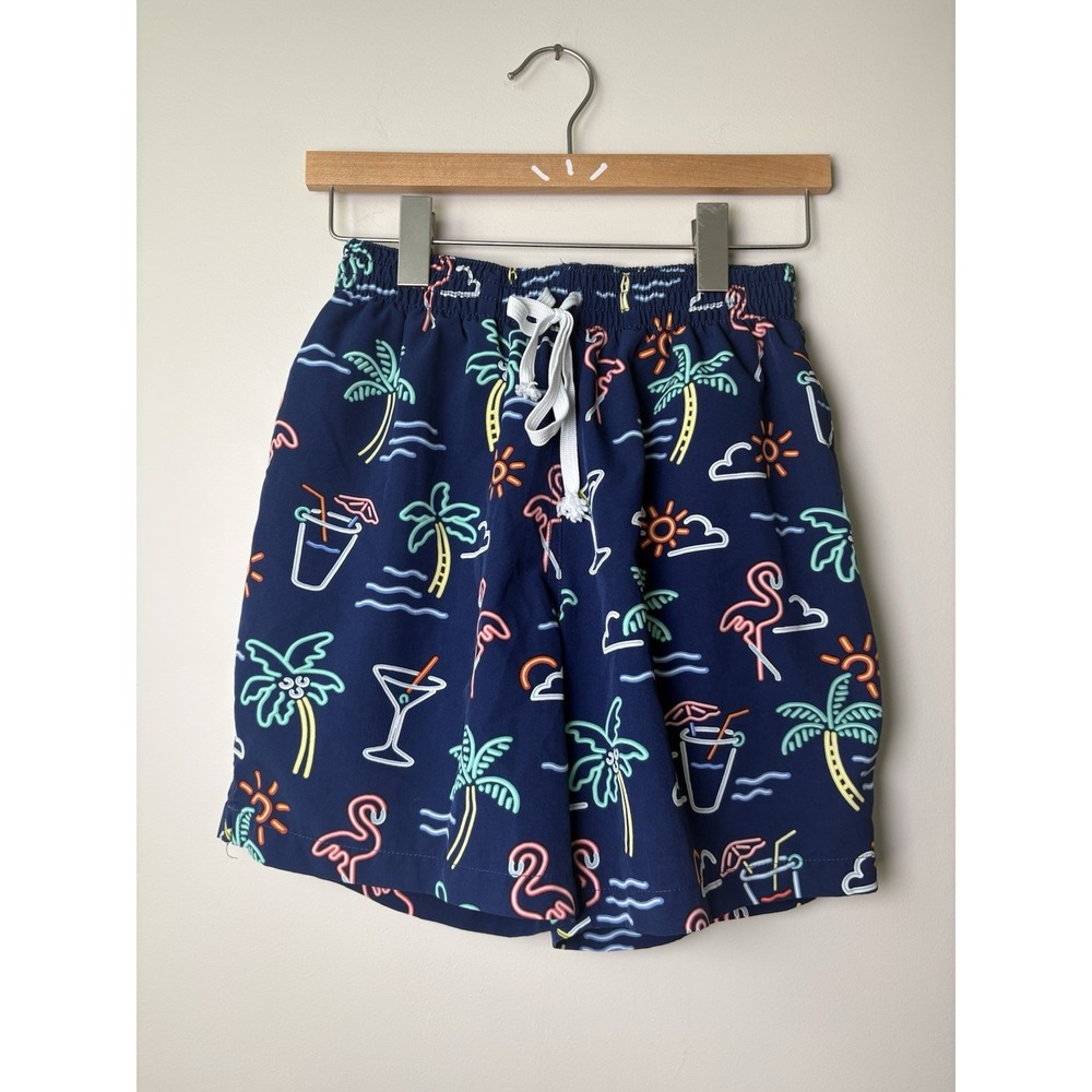 Chubbies The Neon Lights Classic Swim Trunks Sz Small  7" Inseam No Liner